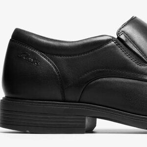 Clarks Steadwell Step Black Leather  Black Leather